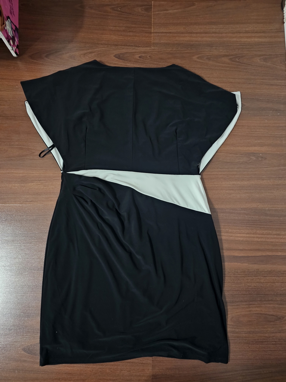 Lauren Ralph Lauren Black and Cream Colorblock Sheath Dress - Picture 3 of 3